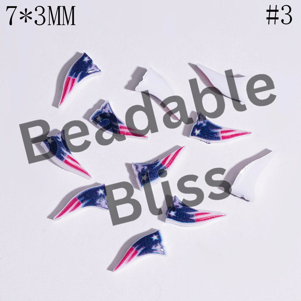DIY Tiny Acrylic Accessories - American Football Team Series for Handmade Beads and Pens Jewelry Accessory