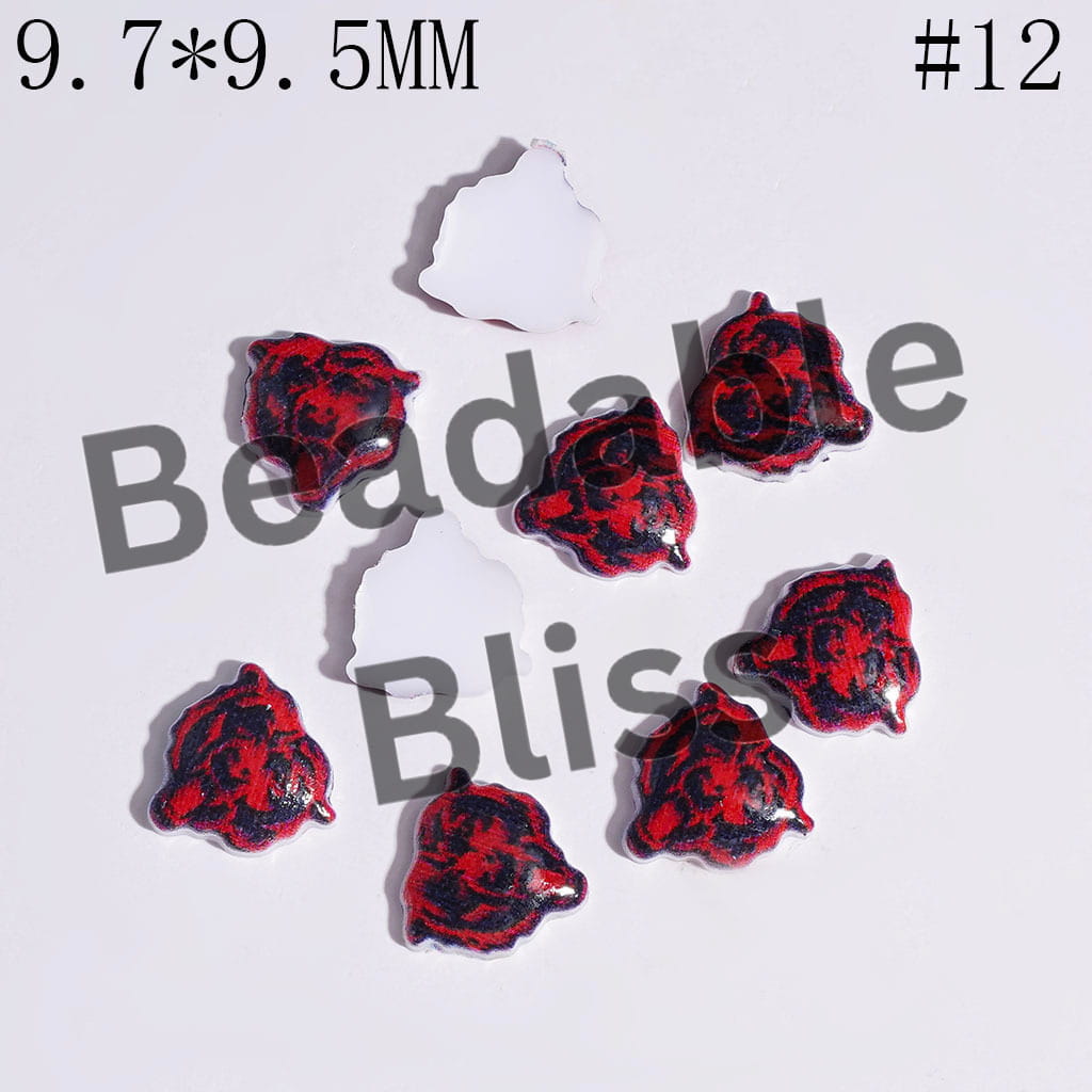 DIY Tiny Acrylic Accessories - American Football Team Series for Handmade Beads and Pens Jewelry Accessory
