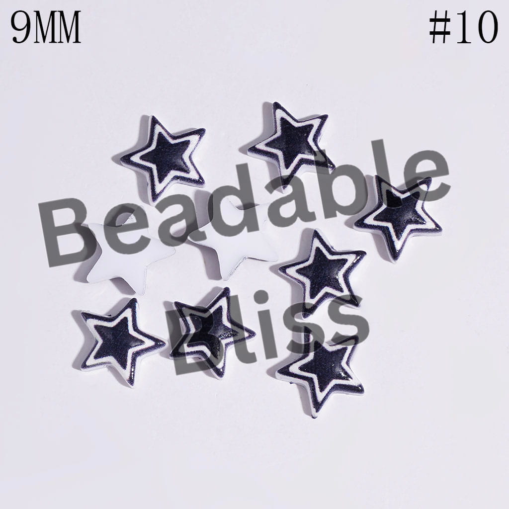 DIY Tiny Acrylic Accessories - American Football Team Series for Handmade Beads and Pens Jewelry Accessory