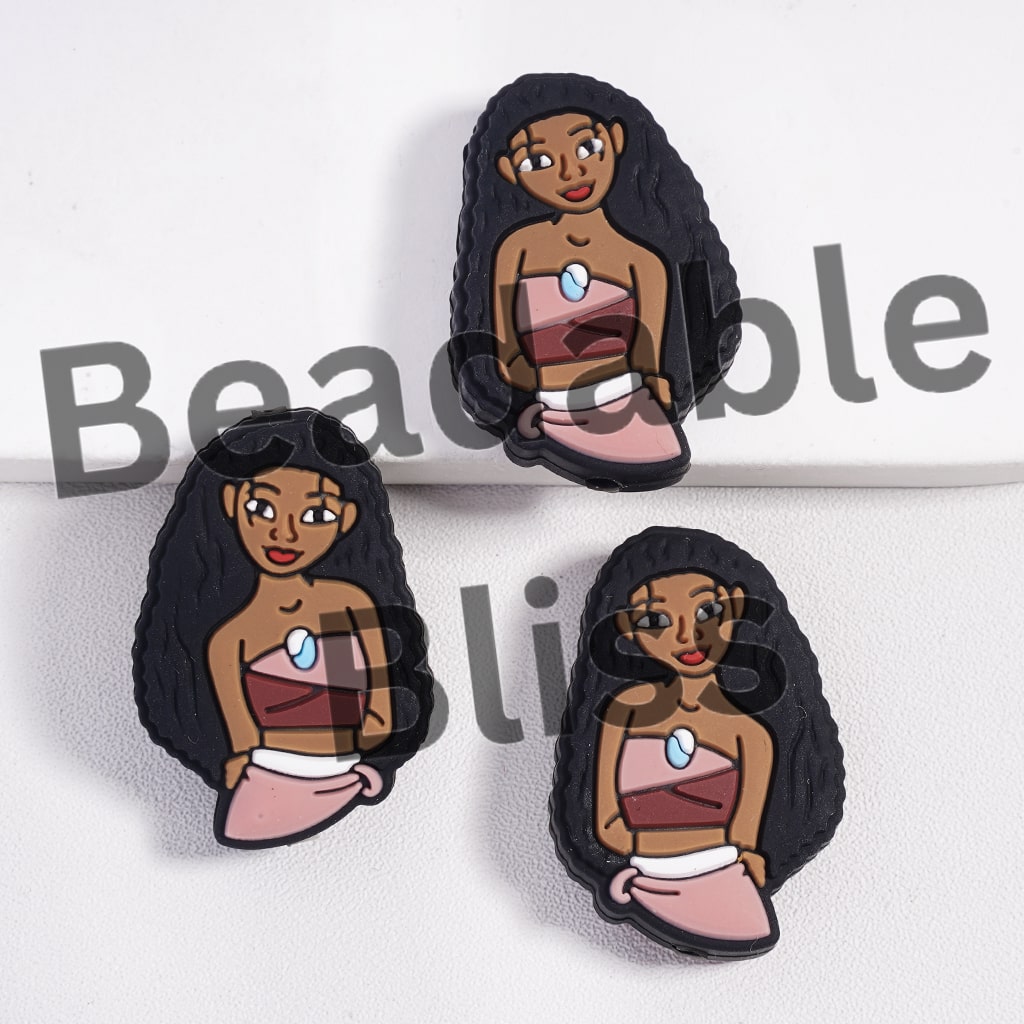 Silicone Focal Beads Beautiful Princess Series and Brave Female General