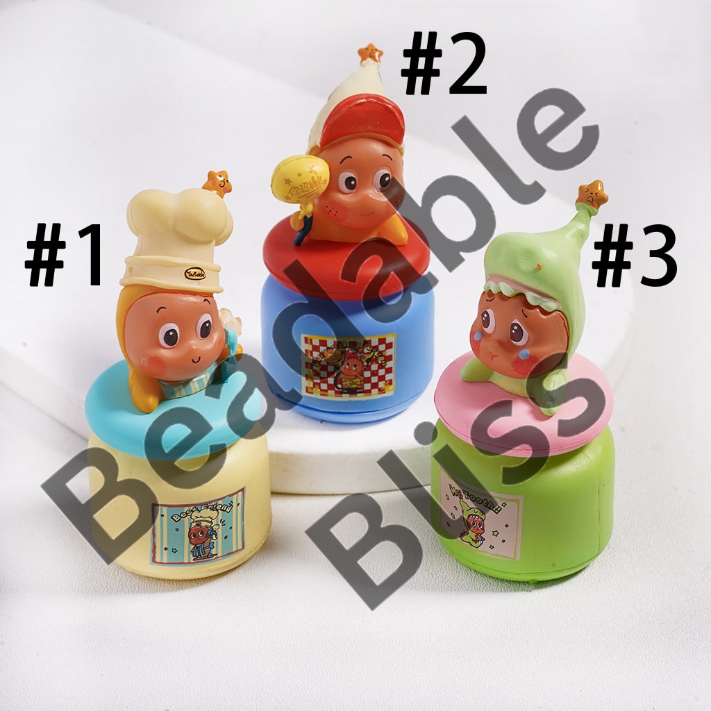 Acrylic Figures Baby Star Character Sit in Scented Candle, Jewelry Accessories (No Hole)