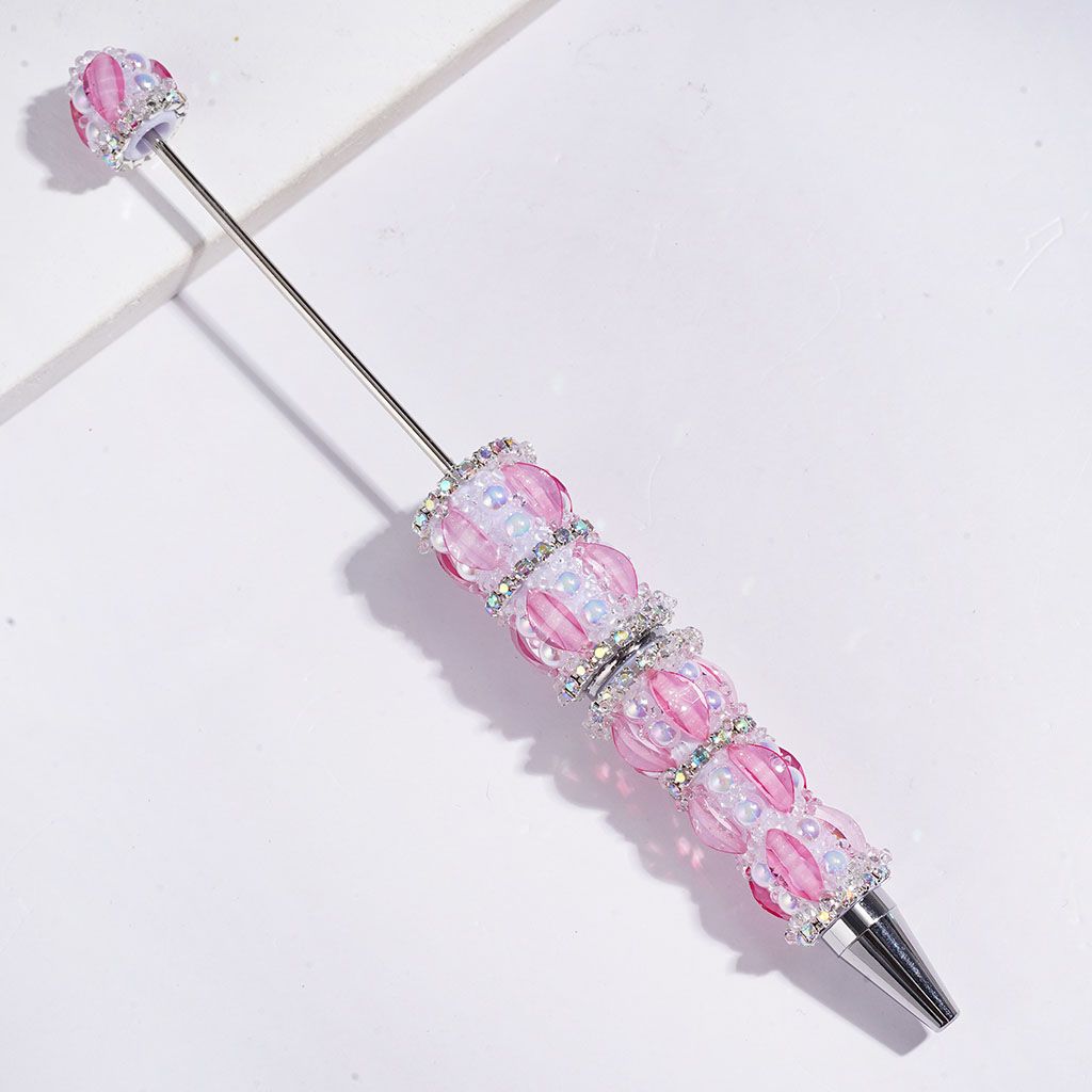 Handmade Sugar Beadable Pens Marquise Cut Rhinestone with Glitter, UV-Coated Half-Shell Pearl and AB Rhinestones, Multi-Color
