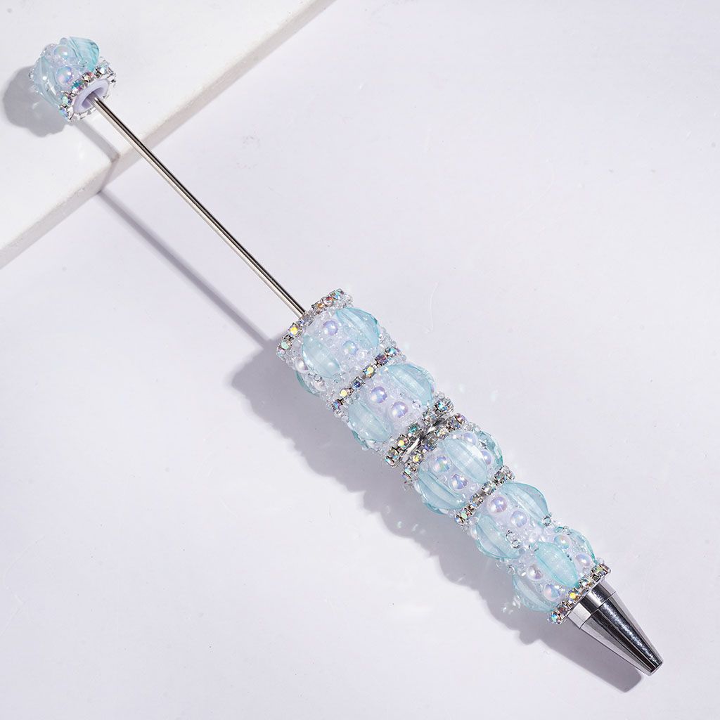 Handmade Sugar Beadable Pens Marquise Cut Rhinestone with Glitter, UV-Coated Half-Shell Pearl and AB Rhinestones, Multi-Color