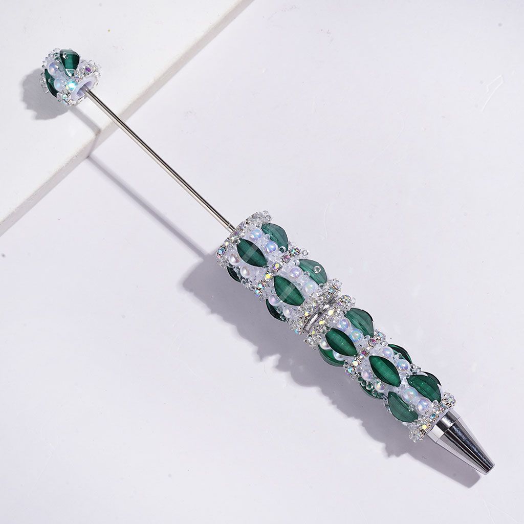 Handmade Sugar Beadable Pens Marquise Cut Rhinestone with Glitter, UV-Coated Half-Shell Pearl and AB Rhinestones, Multi-Color