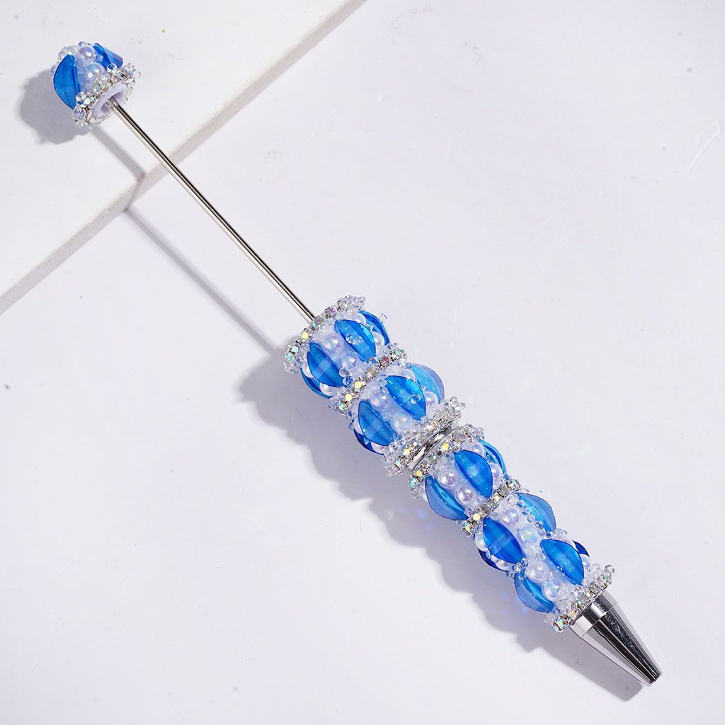 Handmade Sugar Beadable Pens Marquise Cut Rhinestone with Glitter, UV-Coated Half-Shell Pearl and AB Rhinestones, Multi-Color