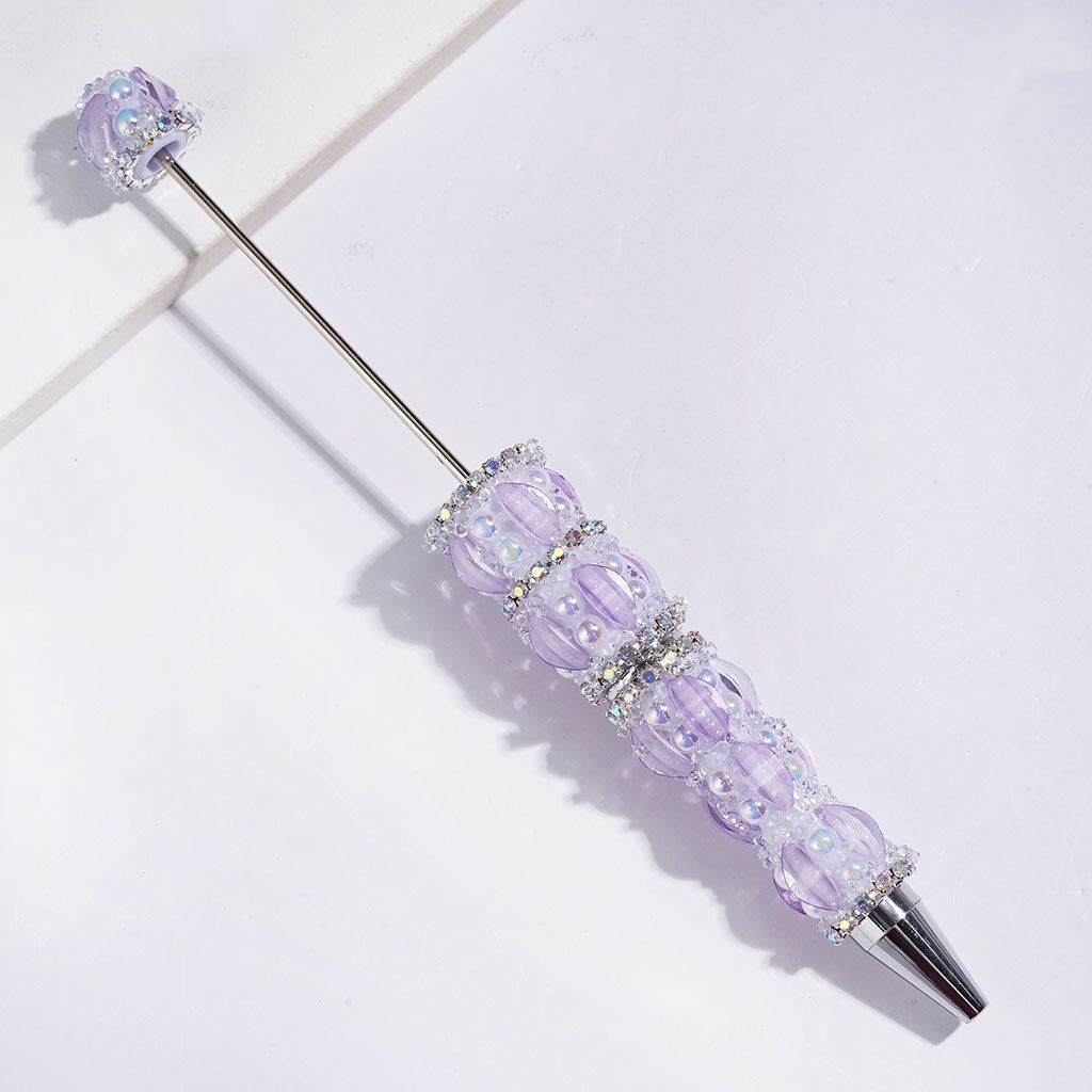 Handmade Sugar Beadable Pens Marquise Cut Rhinestone with Glitter, UV-Coated Half-Shell Pearl and AB Rhinestones, Multi-Color