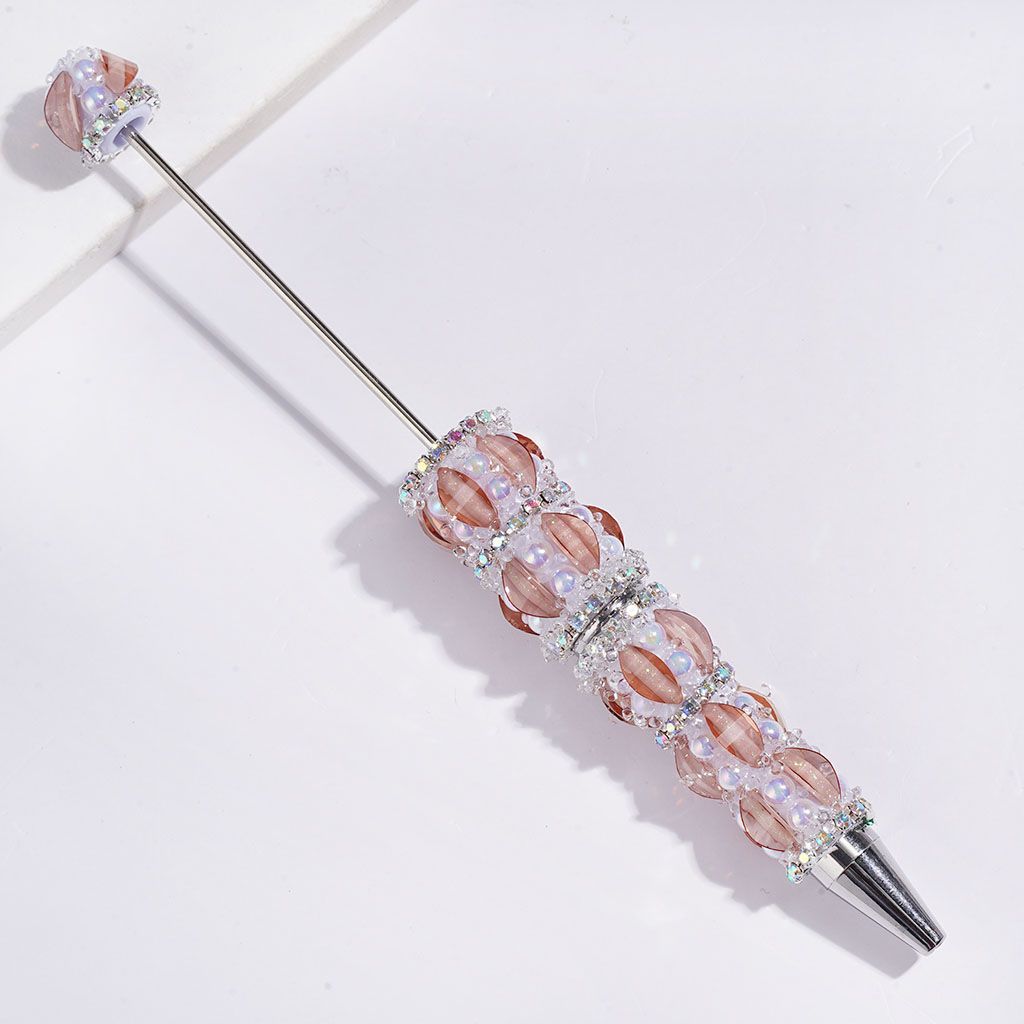 Handmade Sugar Beadable Pens Marquise Cut Rhinestone with Glitter, UV-Coated Half-Shell Pearl and AB Rhinestones, Multi-Color