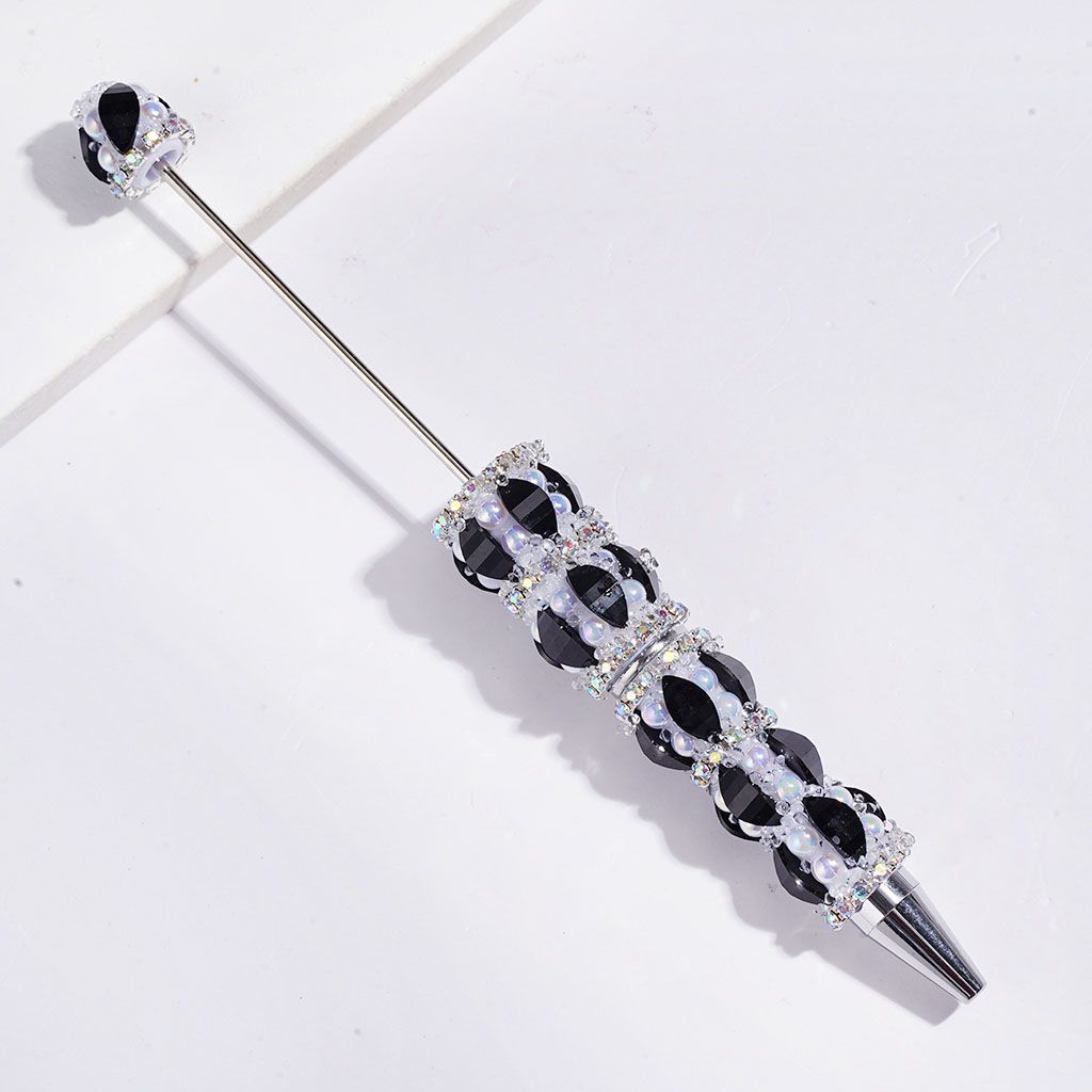 Handmade Sugar Beadable Pens Marquise Cut Rhinestone with Glitter, UV-Coated Half-Shell Pearl and AB Rhinestones, Multi-Color