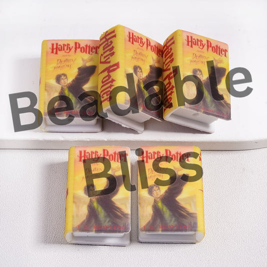 Silicone Focal Beads 3D Adhesive Mould Mini Cute Hector Puddle and the Deathl Hallo Series Books