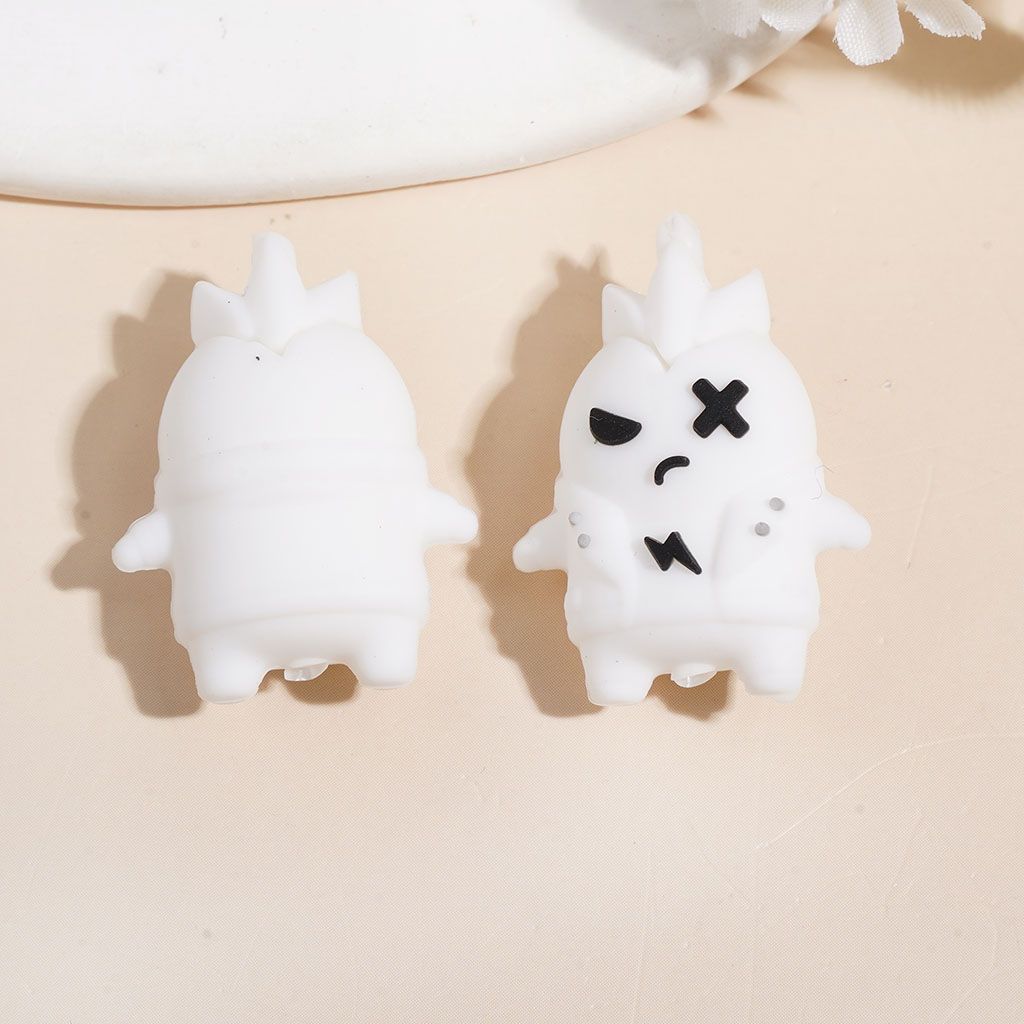 3D Silicone Focal Beads Horror Monster, 21*27MM Multi-Color