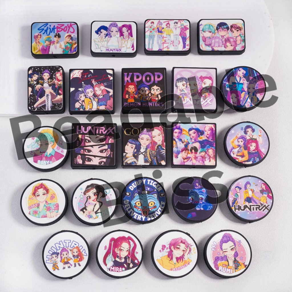 Silicone Focal Beads Beautiful Girl and Handsome Boy Group Series, Random Mix