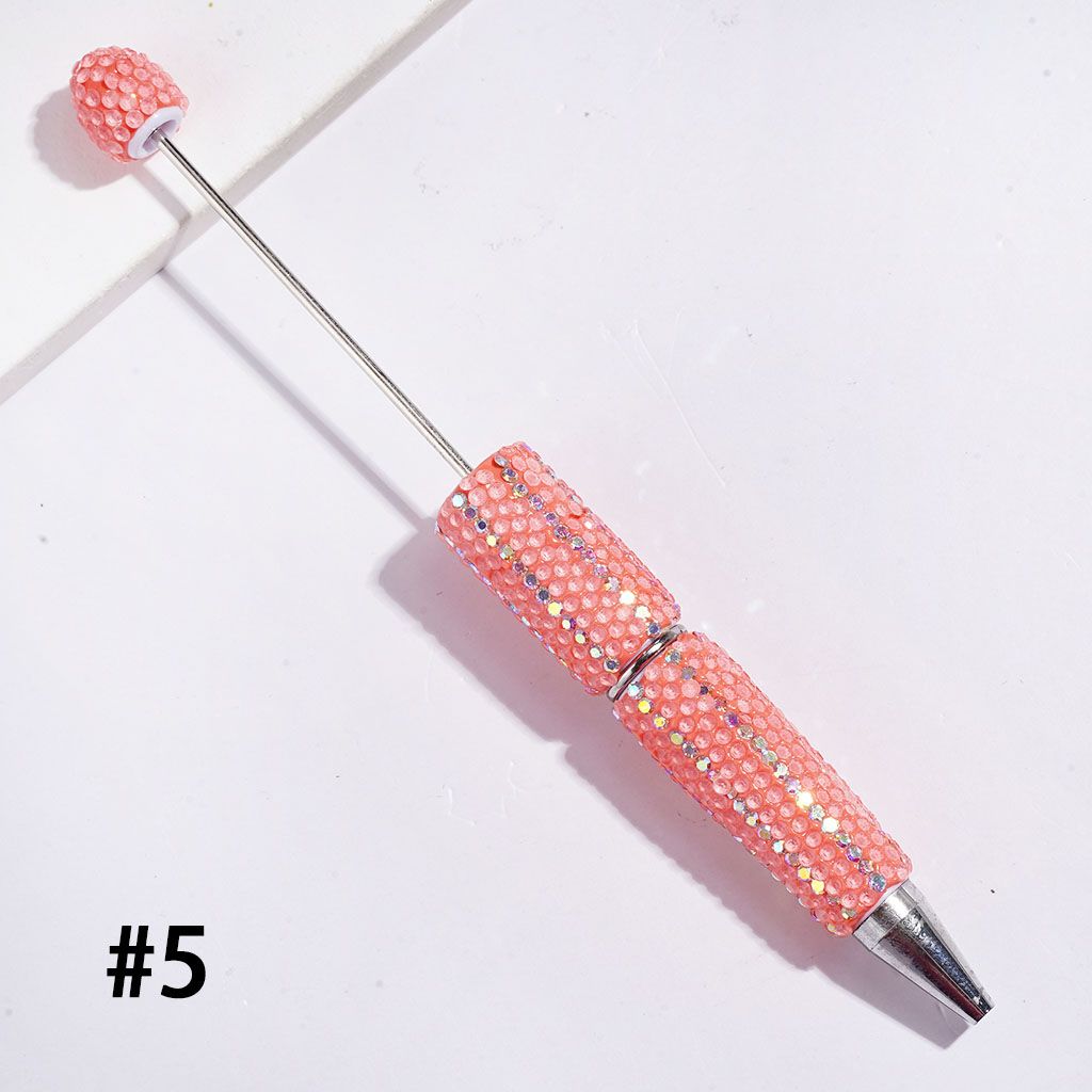Beadable Clay Pens with Clear and AB Rhinestones Covered the Entire Pens, Multi-Color