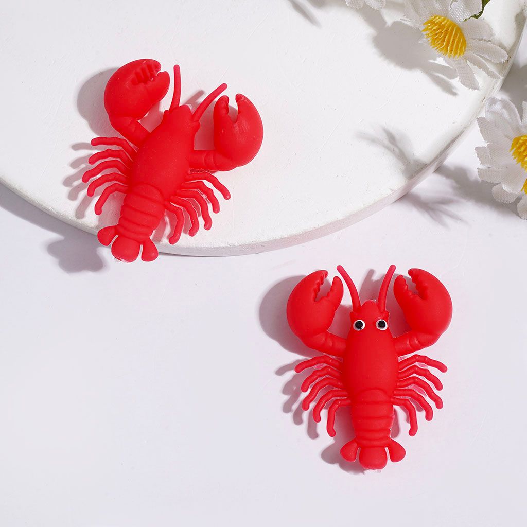 Silicone Focal Beads 3D Marine Life Series, Crab Lobster Fish Tank
