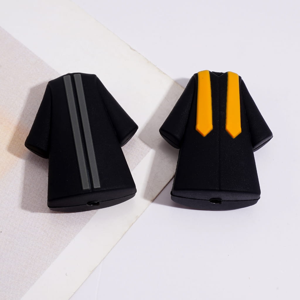 Silicone Focal Beads with 3D Graduation Gnome Design Series