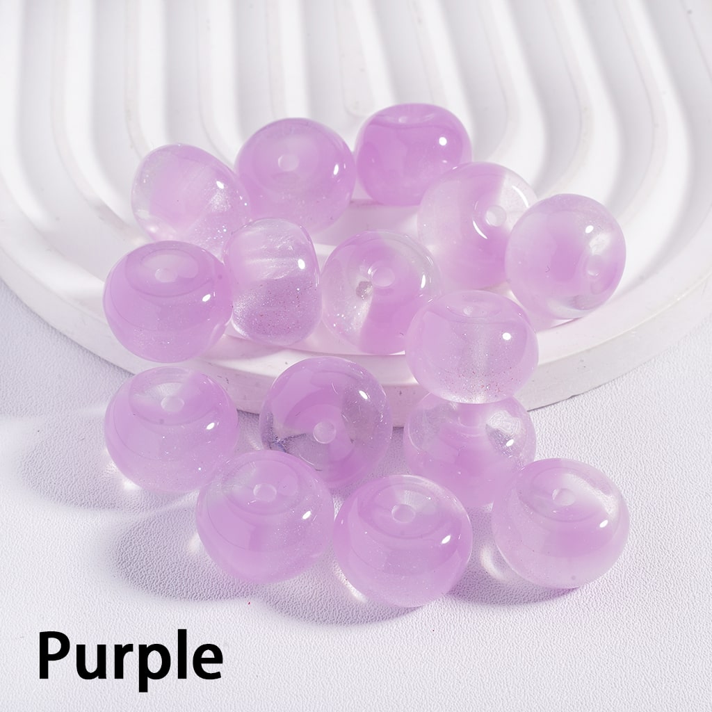 Purple beads on a white background with 'Purple' text label.