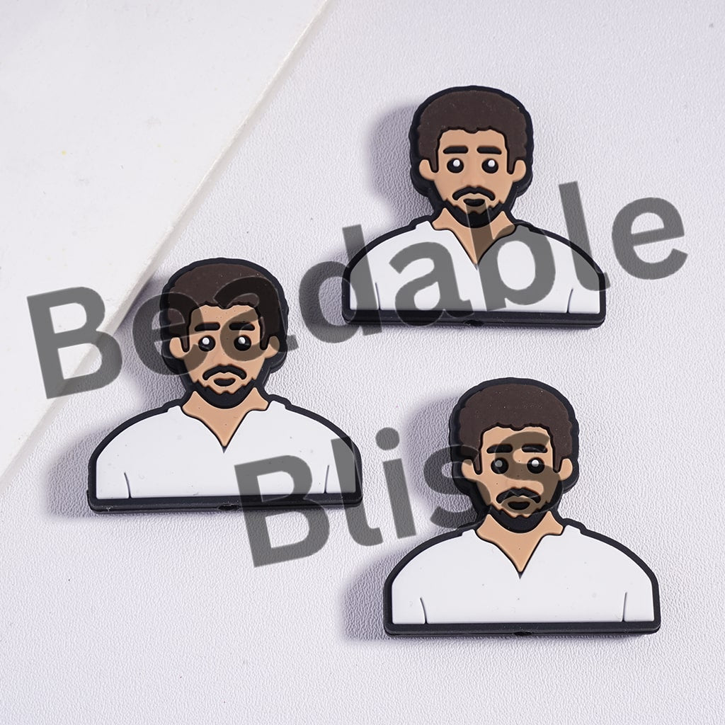 Silicone Focal Beads American Professional NY Football Player