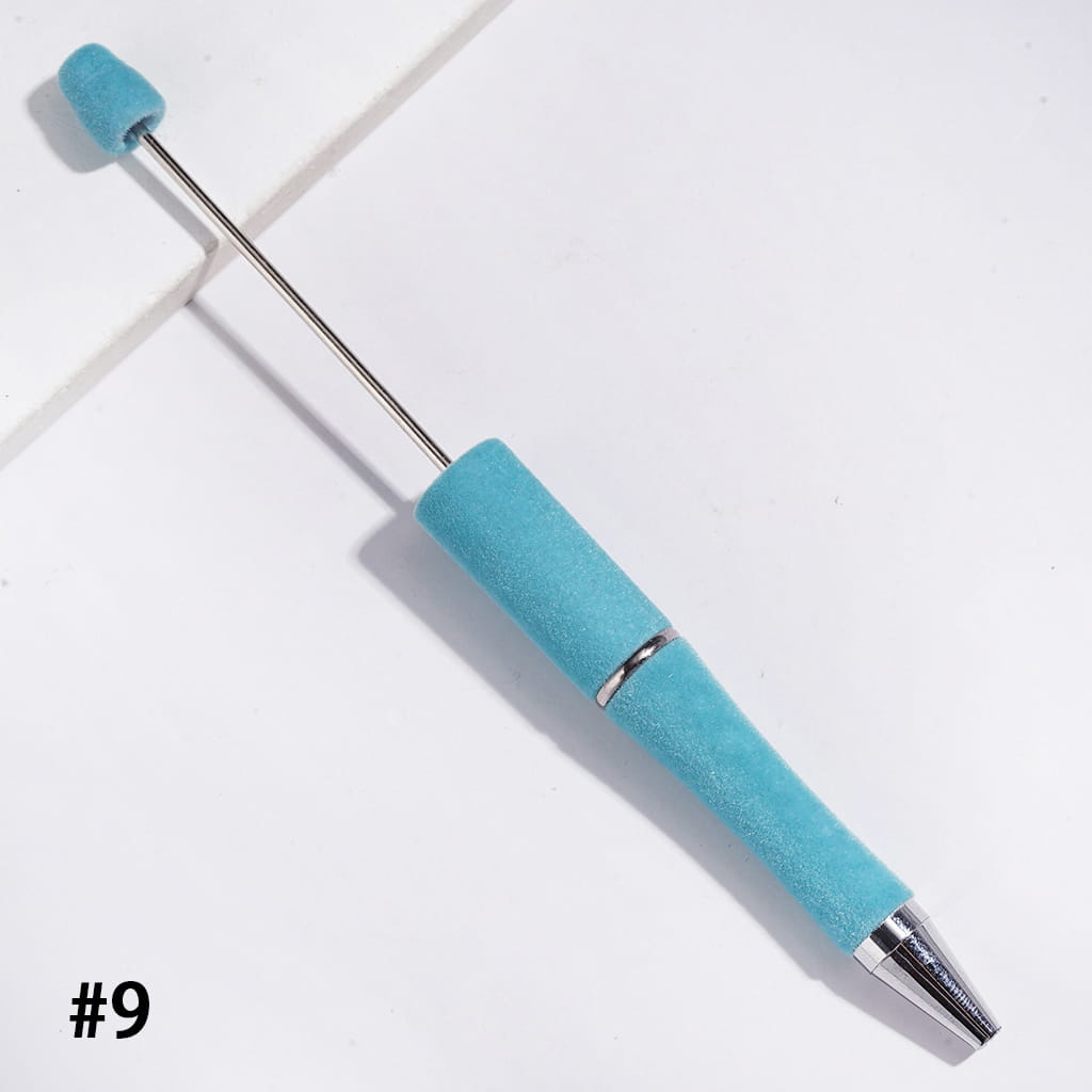 Velvet Touch Flocked Fluffy Handcrafted Beadable Pens, Multi-Color