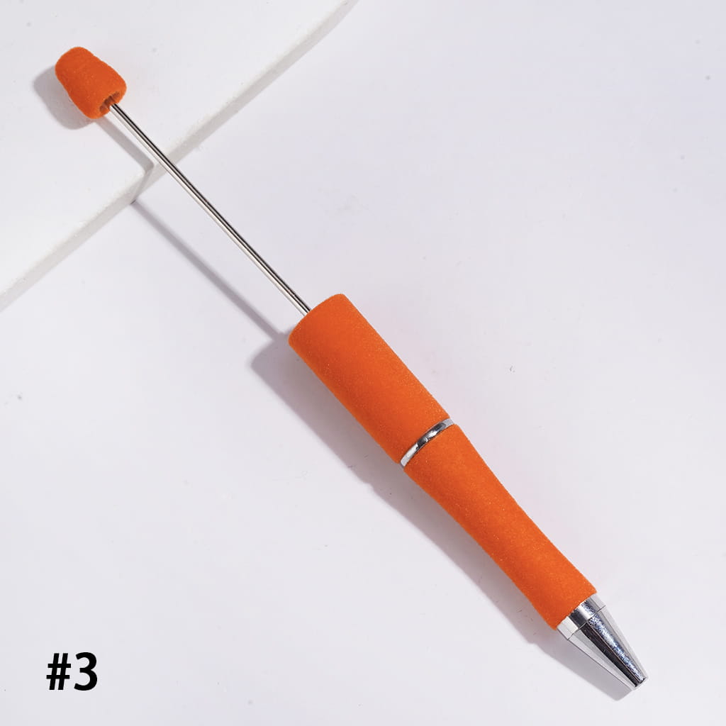 Velvet Touch Flocked Fluffy Handcrafted Beadable Pens, Multi-Color
