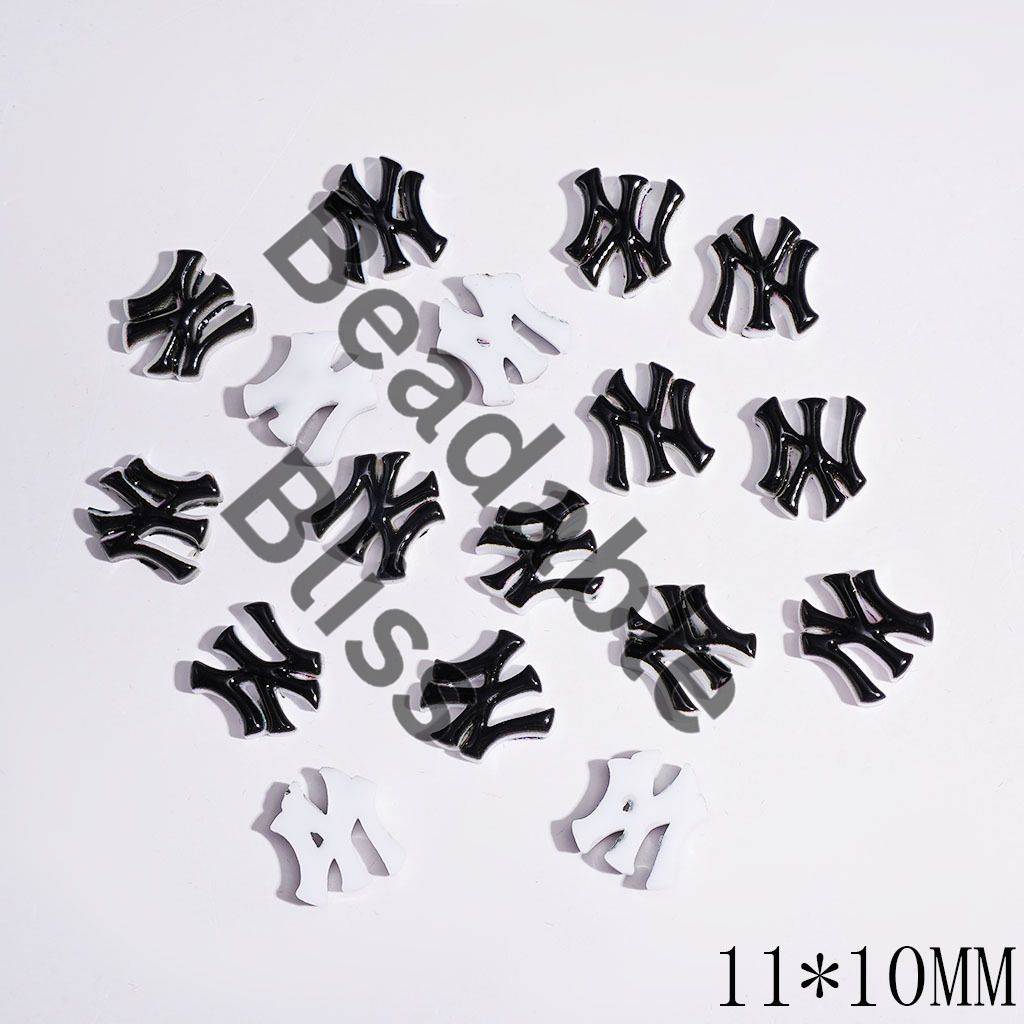 DIY Tiny Acrylic Accessories - New York Baseball for Handmade Beads and Pens, Jewelry Accessory