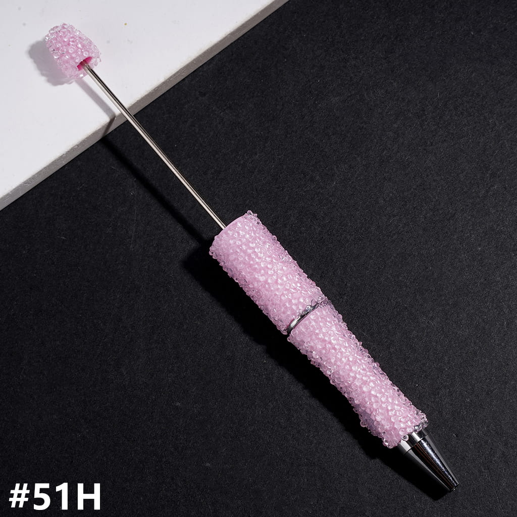 Sugar Beadable Pens with Cone Shaped Clear Rhinestones Covering the Entire Pen, Multi-Color