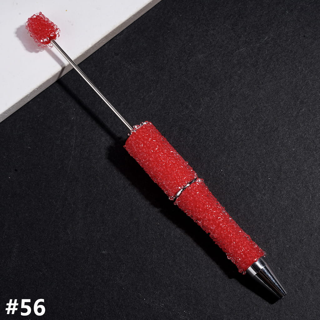 Sugar Beadable Pens with Cone Shaped Clear Rhinestones Covering the Entire Pen, Multi-Color