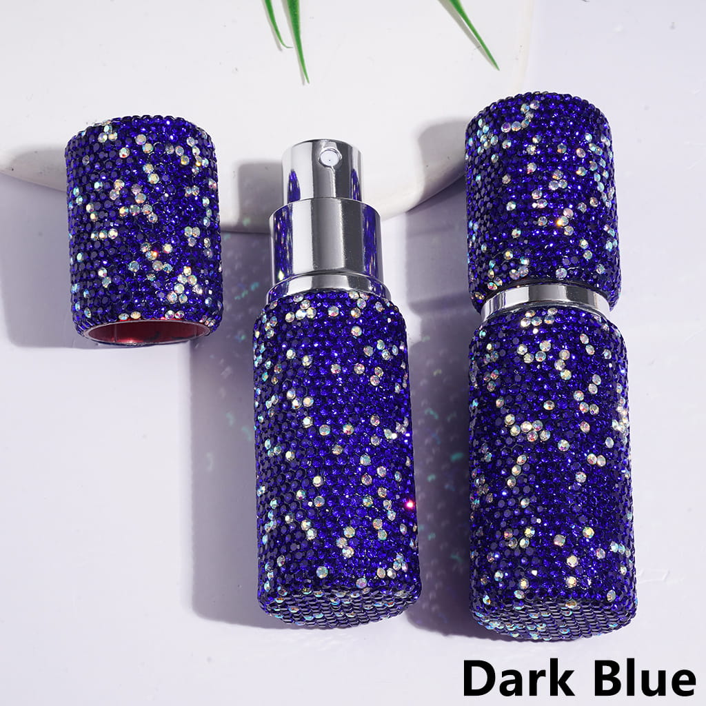 Bling Bling Perfume Bottle with Multi-Color Shiny Clay Rhinestones, Around 99*29MM