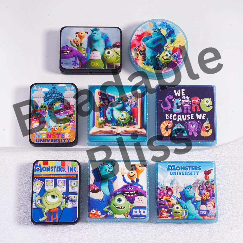 Silicone Focal Beads Monster Electric Power Company Series in Various Shape