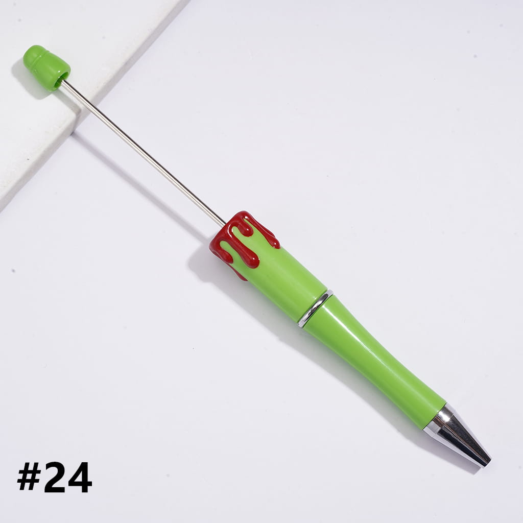 Halloween Series Red and Black Lifeline Hand-Painted Beadable Pens