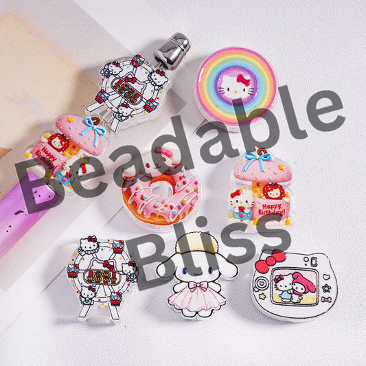 Collection of colorful character-themed phone cases on a white background with 'handsontosupply.com' branding.