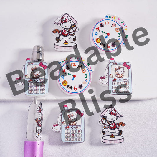Collection of Hello Kitty-themed stationery items on a white background with 'handsontosupply.com' branding.