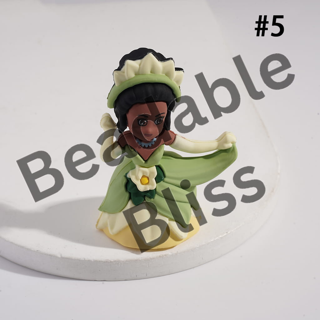 Figurine of a character in a green dress with a flower, on a white background with 'handmade-supply.com' text.