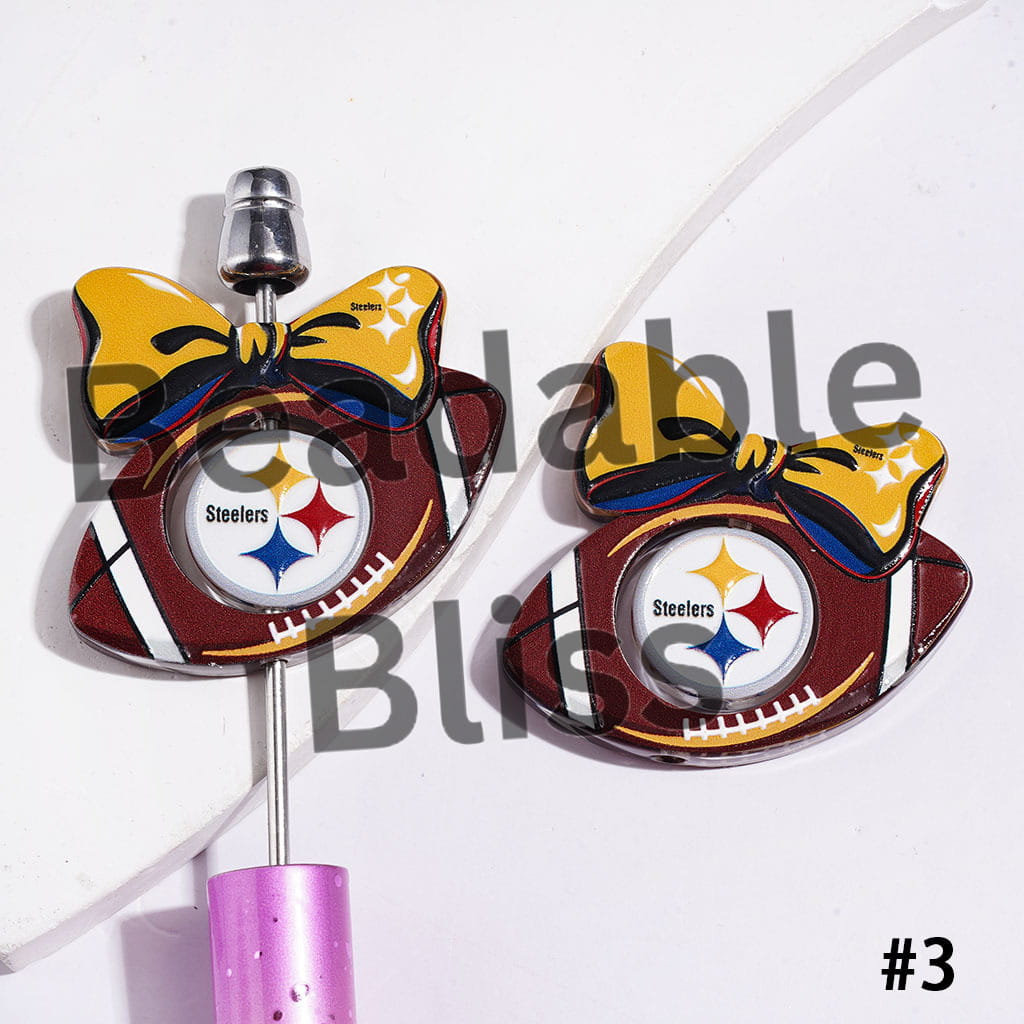 Update Other Style Later | American Football Team Collection Set Acrylic Beads (Please Read Description)