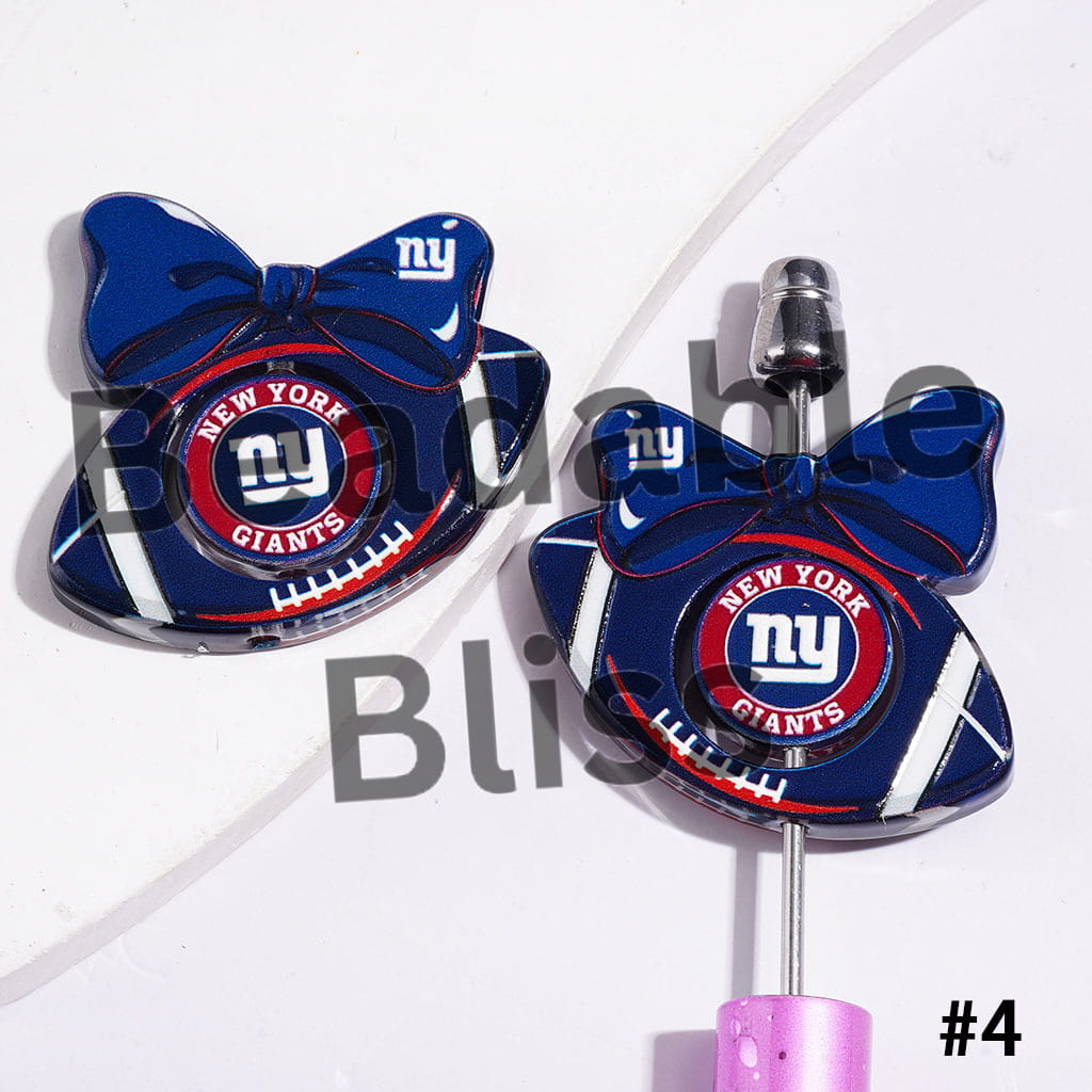 Update Other Style Later | American Football Team Collection Set Acrylic Beads (Please Read Description)