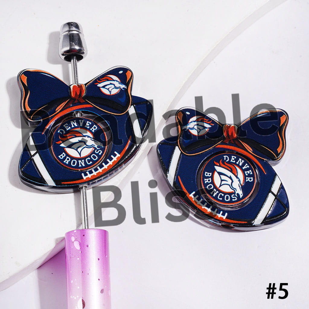 Update Other Style Later | American Football Team Collection Set Acrylic Beads (Please Read Description)
