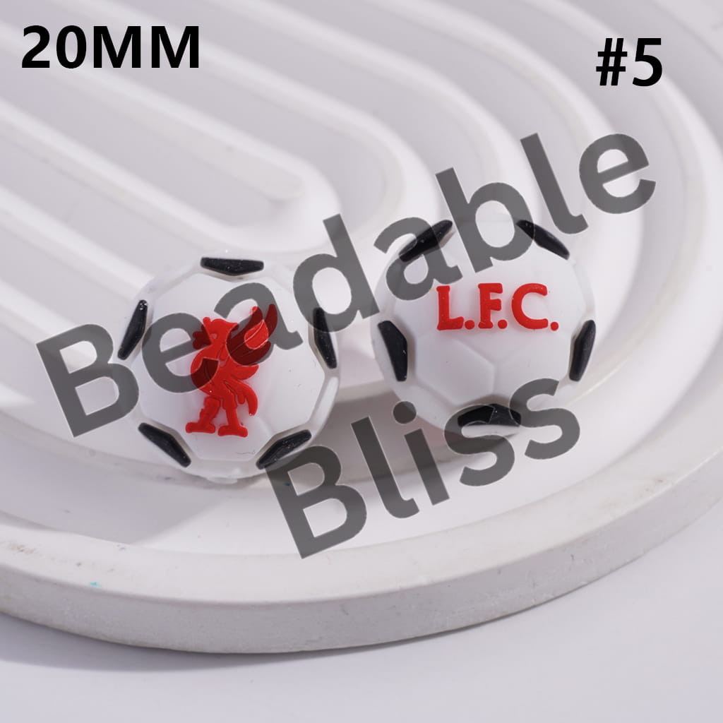 Silicone Focal Beads 3D the 2026 FIFA World Cup Series, FIFA World Cup Trophy and Football Soccer Balls