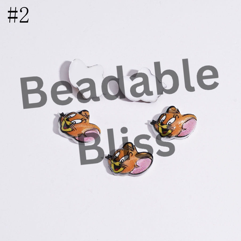 Mini Boy and Girl Mouse Characters Series Charms for Jewelry Accessories