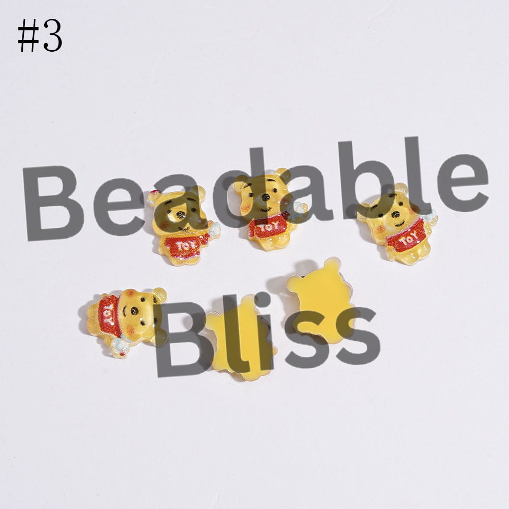 Mini Cute Cartoon Animal Character Charms for Jewelry Accessories