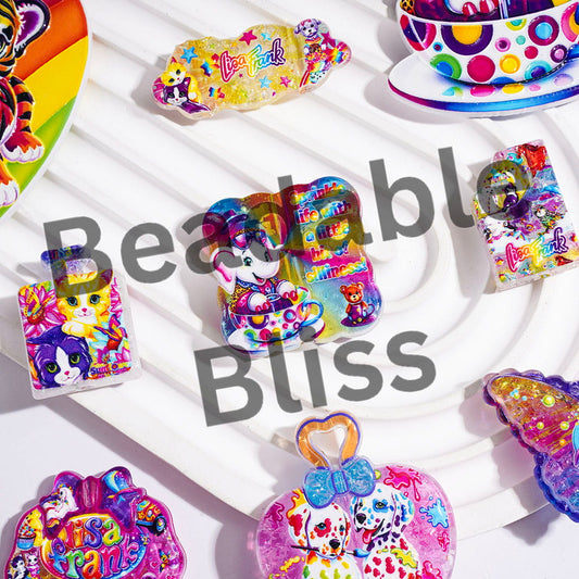 Acrylic Beads and Pendants Brightly Colored Animal Series, Random Mix