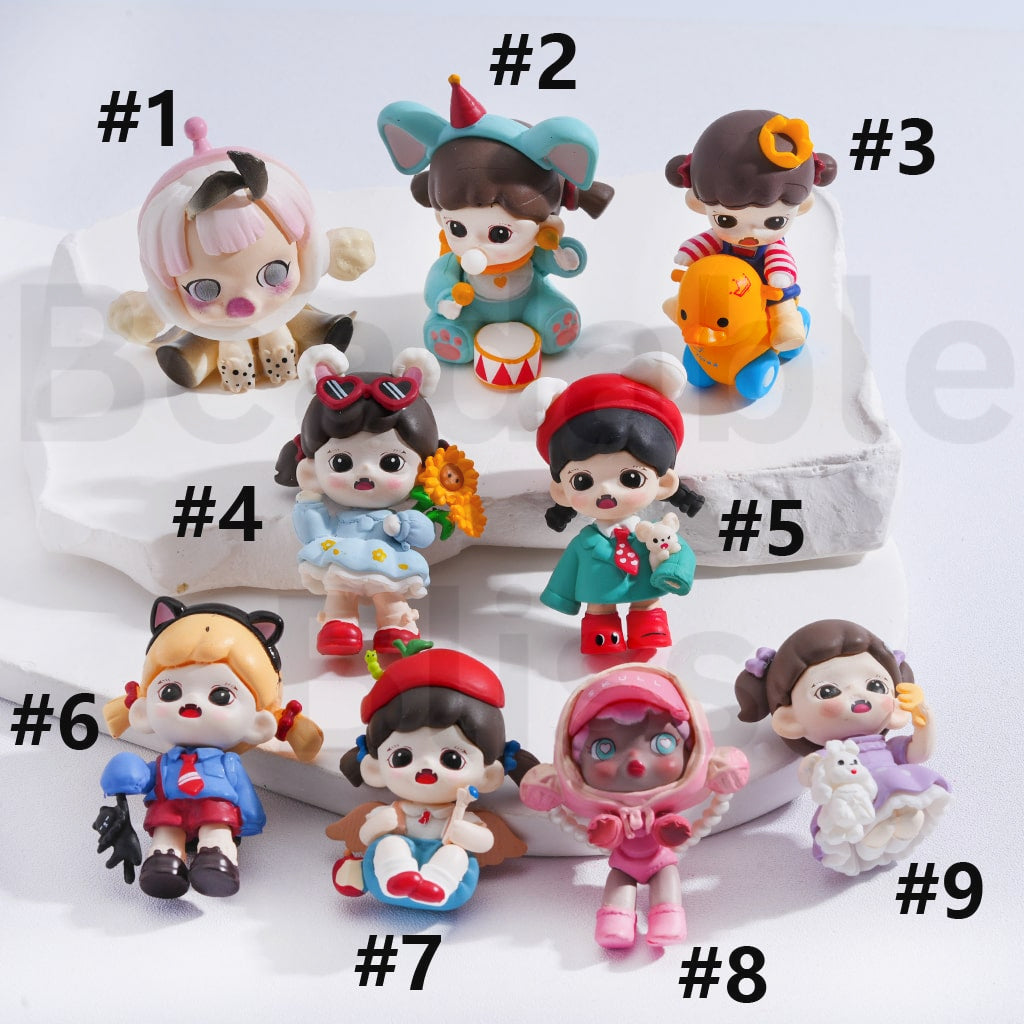 Cute Blind Box Tntspac Bab Zora An Unspeakable Secre Series Figures Jewelry Accessories (No Hole)
