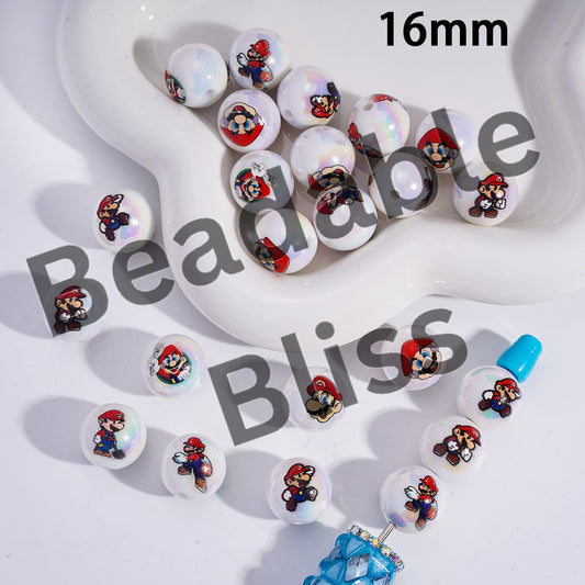 Collection of round character figurines on a white surface with 'handsontupply.com' branding.