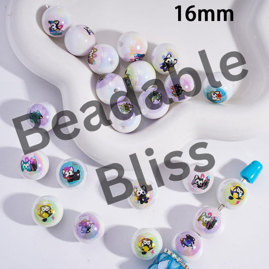 Colorful panda-themed beads on a white surface with 'handsontosupply.com' branding.