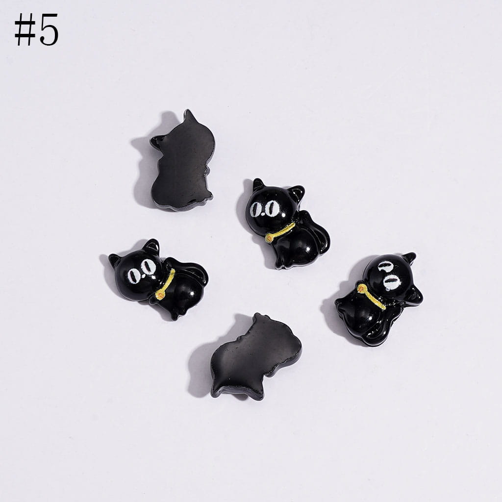 Mini Cute Halloween Series Pumpkin Bat Spooky Magic Hat Cat Cross Skull Bowtie Charms for Jewelry Accessories