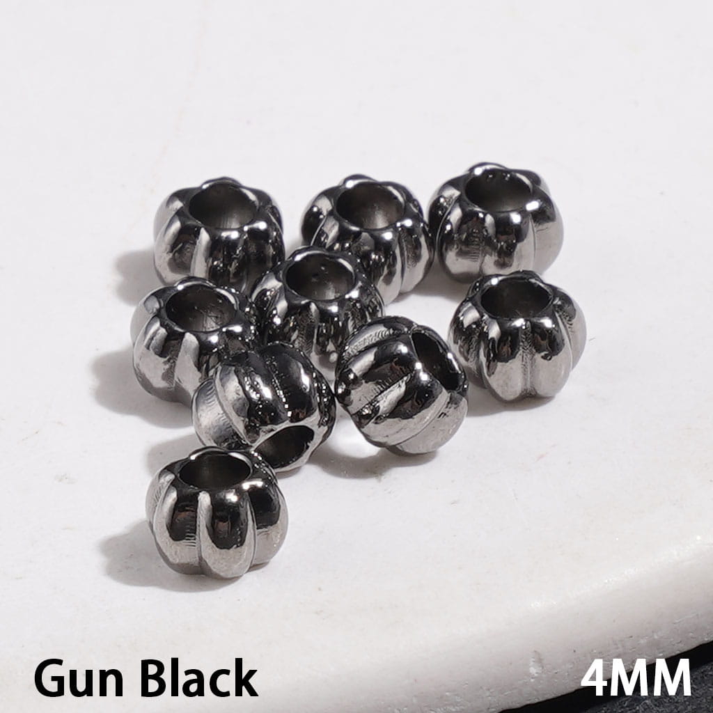 Mini Alloy Beads Pumpkin in Halloween Theme, 4MM, Multi-Color