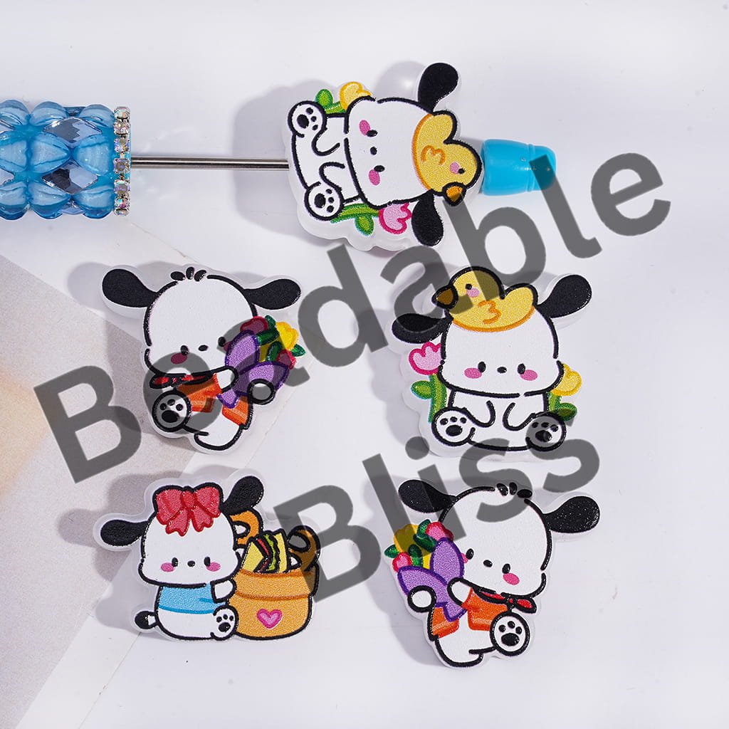 Set of cartoon panda-shaped clips on a white background with 'handponsupply.com' branding.