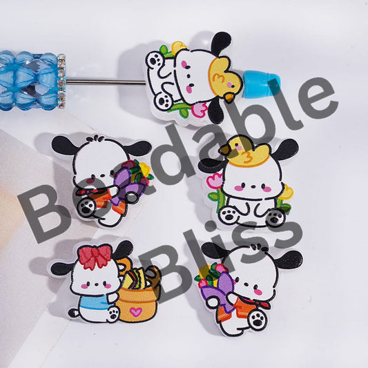Set of cartoon panda-shaped clips on a white background with 'handponsupply.com' branding.