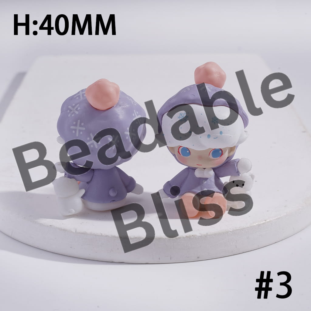 Exquisite Acrylic Figurine Ornament Series, Jewelry Accessories, No Hole (Copy)