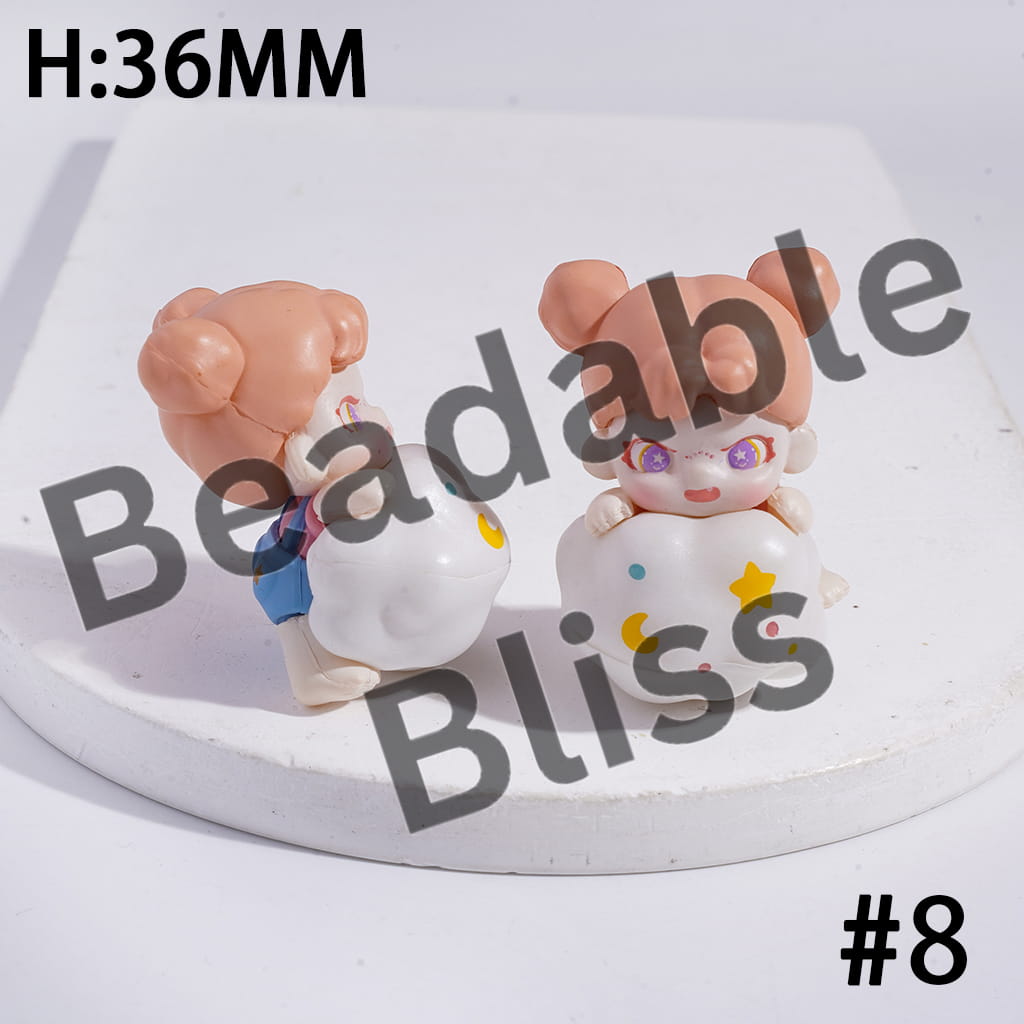 Exquisite Acrylic Figurine Ornament Series, Jewelry Accessories, No Hole (Copy)
