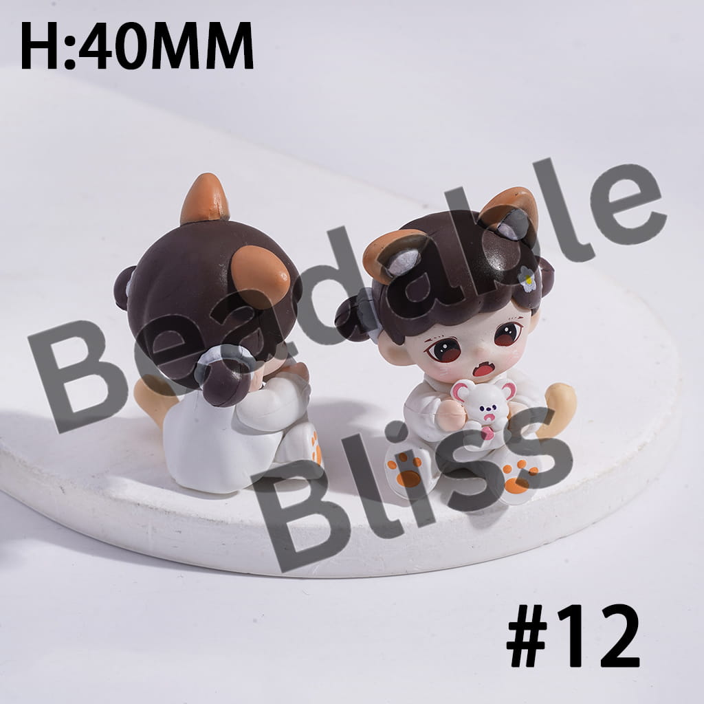 Exquisite Acrylic Figurine Ornament Series, Jewelry Accessories, No Hole (Copy)