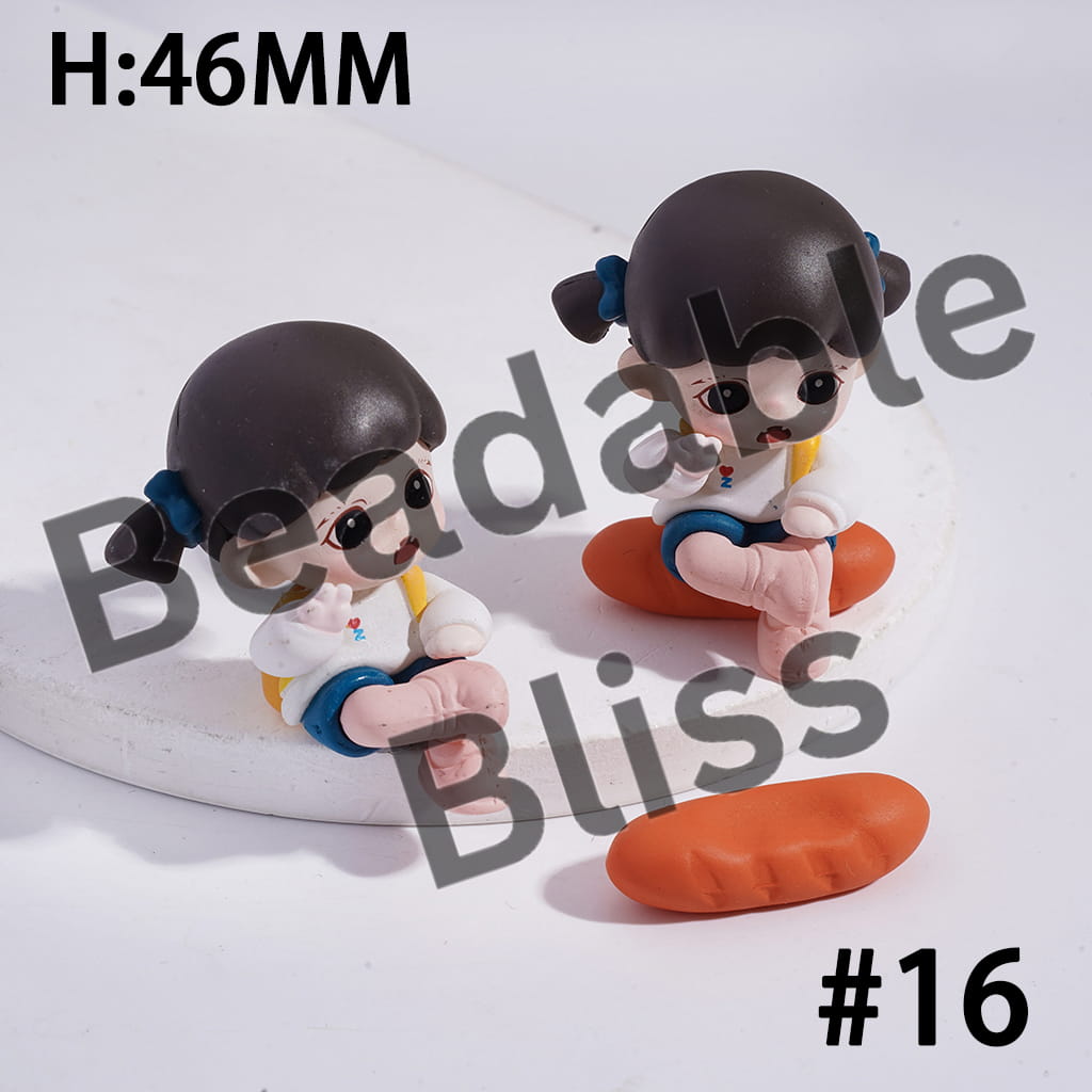 Exquisite Acrylic Figurine Ornament Series, Jewelry Accessories, No Hole (Copy)