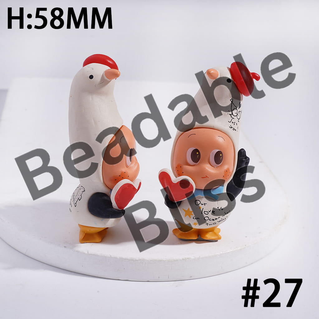 Exquisite Acrylic Figurine Ornament Series, Jewelry Accessories, No Hole (Copy)